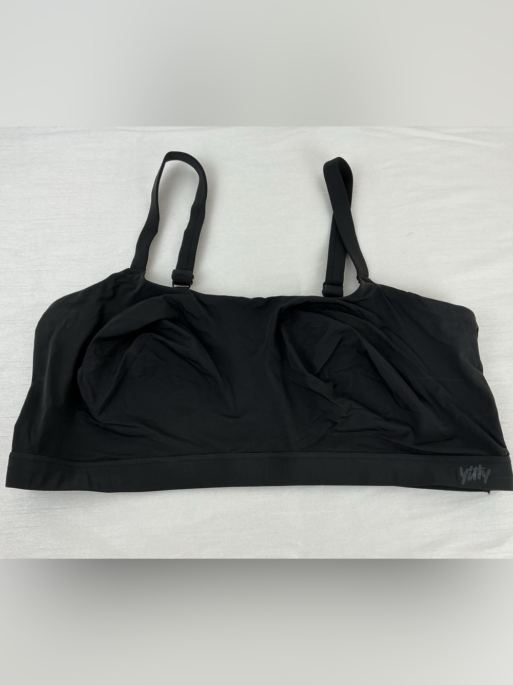 Yitty Black Bandeau Bralette Size 2X Wirefree